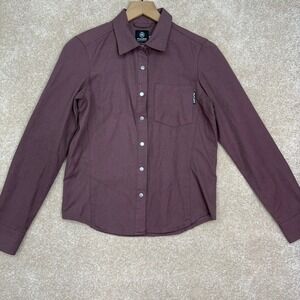FLYLOW Brigitte Tech‎ Flannel Women's XS Purple Insulated Snap Button Shirt